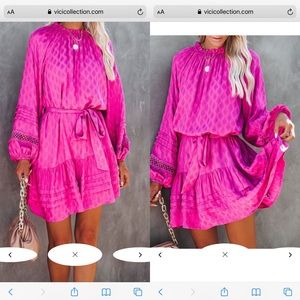 Jorga Pocketed Woven Crochet Lace Dress